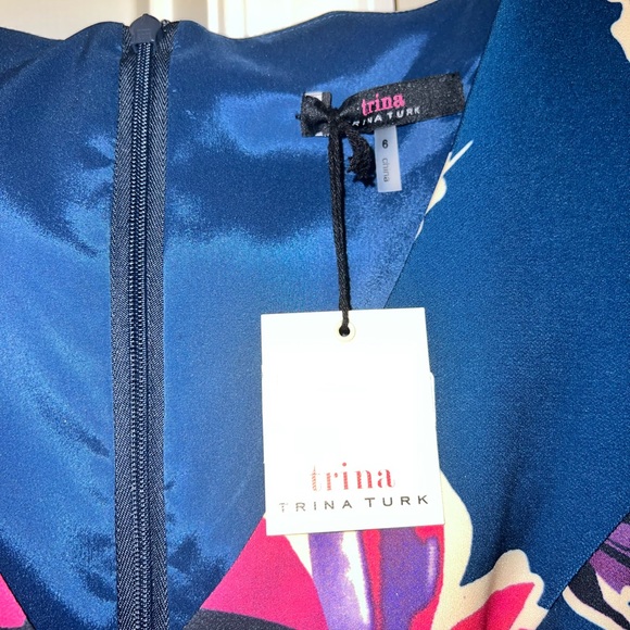 ✨NWT Trina Turk High-Low Midi dress size 6✨ - Picture 7 of 8